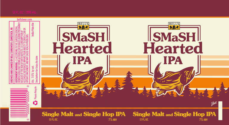 2025 Bell's Brewery SMaSH Hearted IPA 12-oz Cans