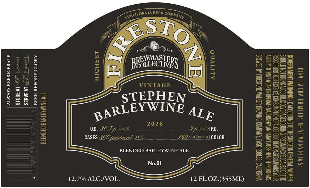 Firestone Walker Adding Stephen Barleywine Ale To Brewmaster’s Collective