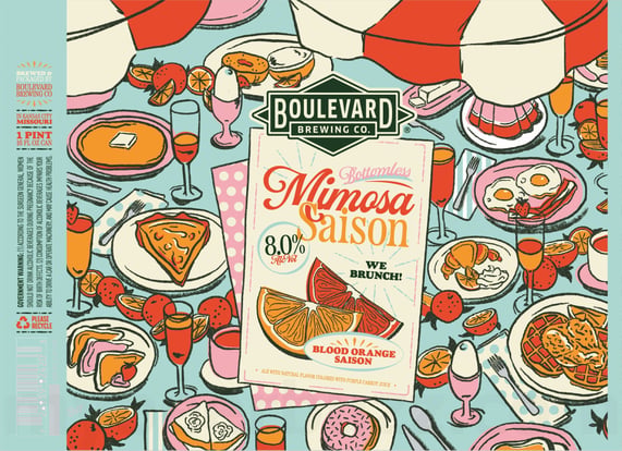 2025 Boulevard Brewing Bottomless Mimosa Saison 16-oz Cans