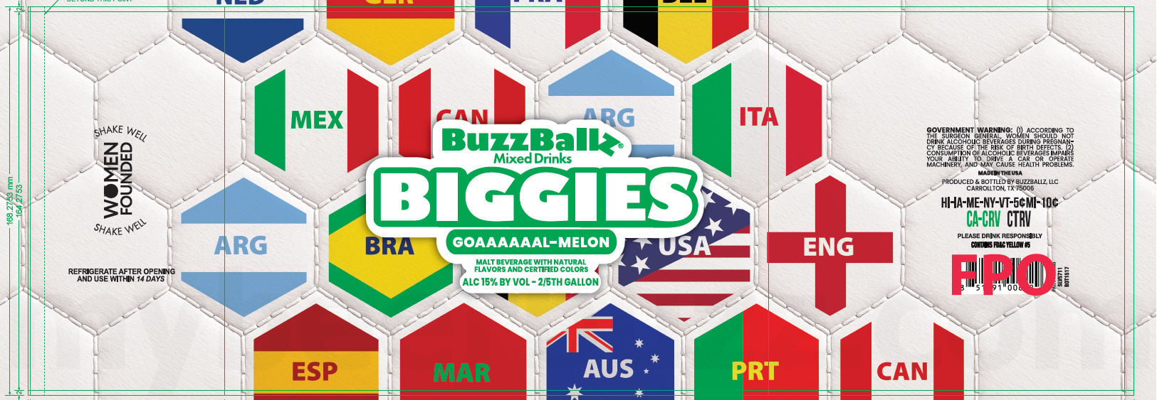 2026 BuzzBallz Goaaaaaal-Melon 2/5th gallon