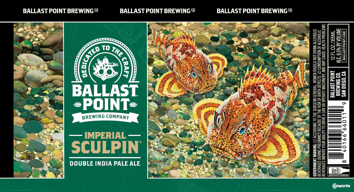 Ballast Point Imperial Sculpin Returning In 12-oz Cans 8 2026 Ballast Point Imperial Sculpin 12-oz Cans