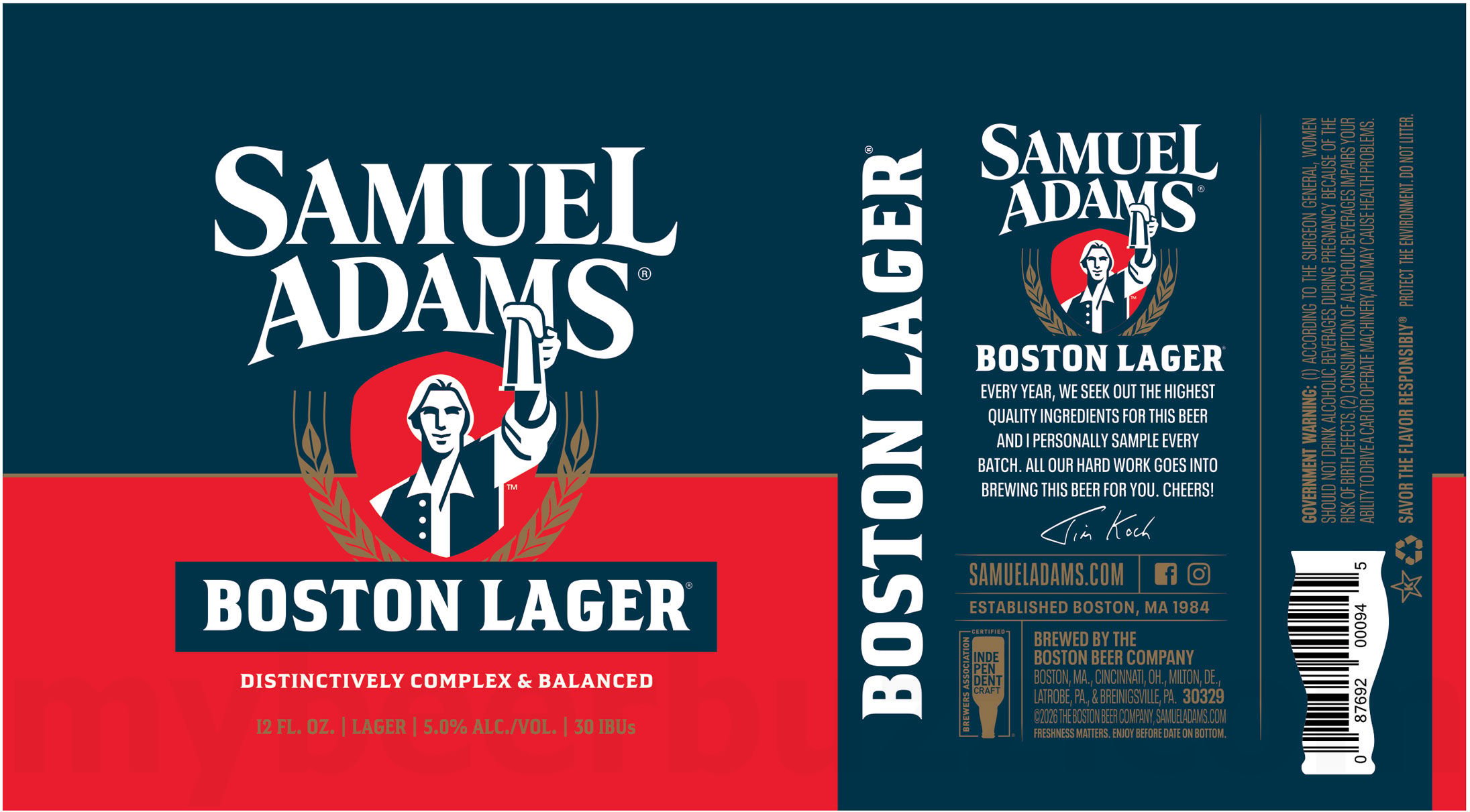 Samuel Adams Alpine Spring & Blackberry Witbier Returning In New Cans / Updating American Light, Summer Ale, East Coast IPA, Boston Lager, Blueberry Lager & Porch Rocker 16 2026 Samuel Adams Boston Lager 12-oz Cans