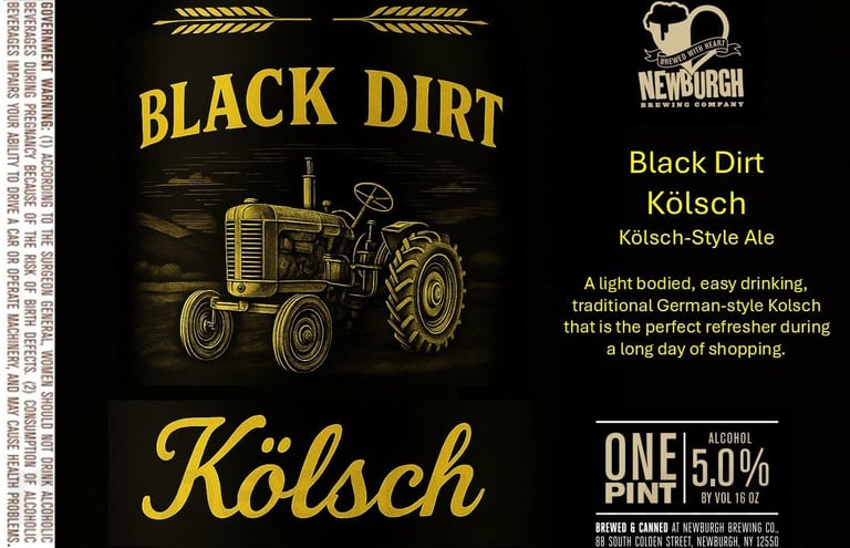 2025 Newburgh Brewing Black Dirt Kölsch 16-oz Cans