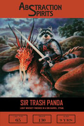 Whiskey Thief Abstraction Spirits Sir Trash Panda Light Whiskey Finished In A Gin Barrel