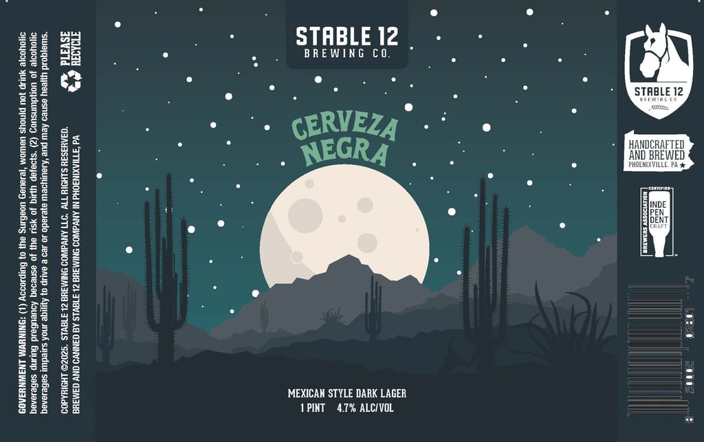 Stable 12 Brewing Adding Cerveza Negra Cans