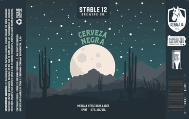 Stable 12 Brewing Adding Cerveza Negra Cans