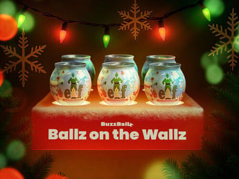 BuzzBallz Decks the Walls with Ballz in Limited-Edition Holiday Décor Drop / Flags & Freedom / Goaaaaaal-Melon / Cran Blaster