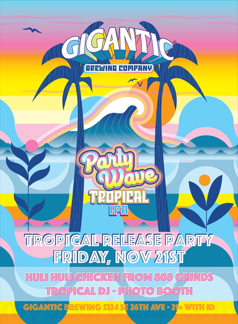 2025 Gigantic Brewing Party Wave Release Party