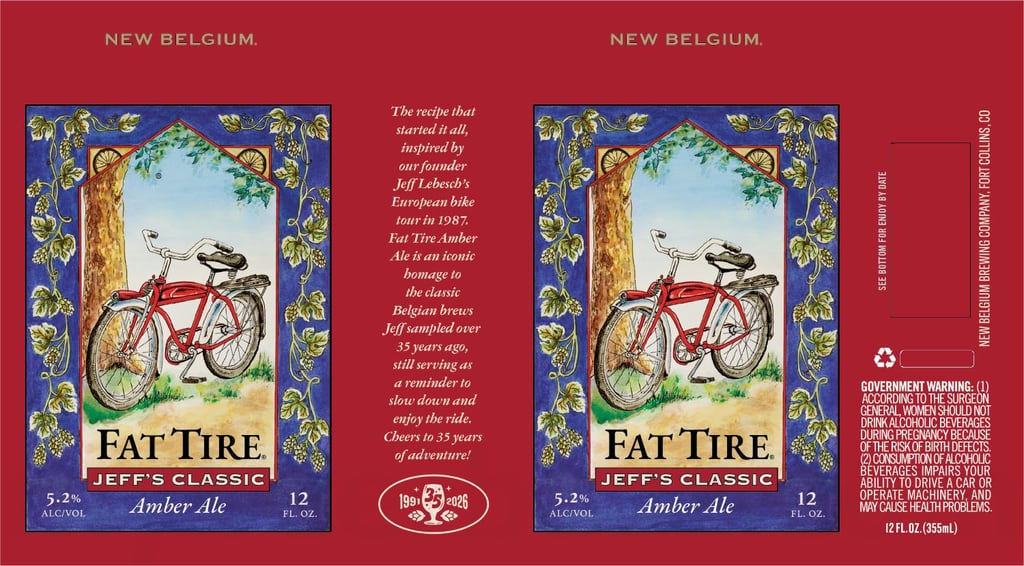 New Belgium Fat Tire Jeff’s Classic, Blue Paddle, Fat Tire Classic Recipe & Sunshine Returning For 35th Anniversary