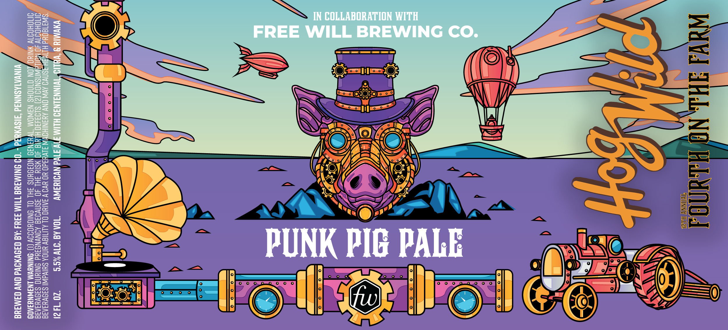 2026 Free Will Punk Pig Ale 12-oz Cans