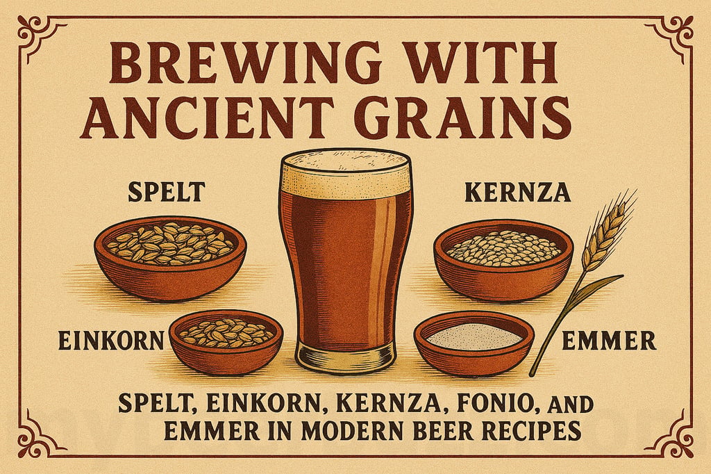 Brewing with Ancient Grains: Spelt, Einkorn, Kernza, Fonio & Emmer in Modern Beer Recipes
