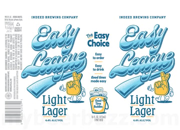 Indeed Brewing Adding Easy League Light Lager