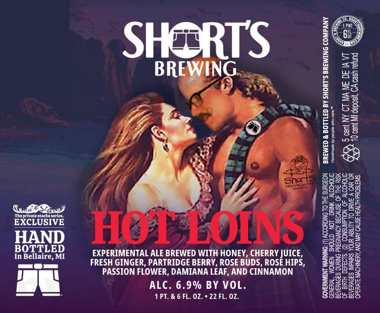 2026 SHort's brewing Hot Loins Experimental Ale 22-oz Bottles