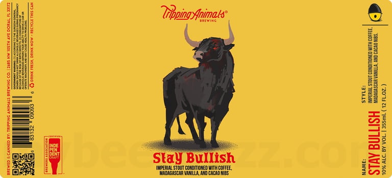 2025 Tripping Animals Stay Bullish 12-oz Cans