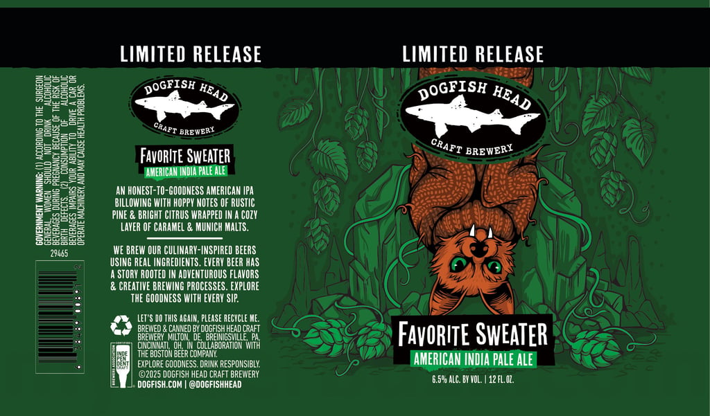 Dogfish Head Adding Favorite Sweater IPA