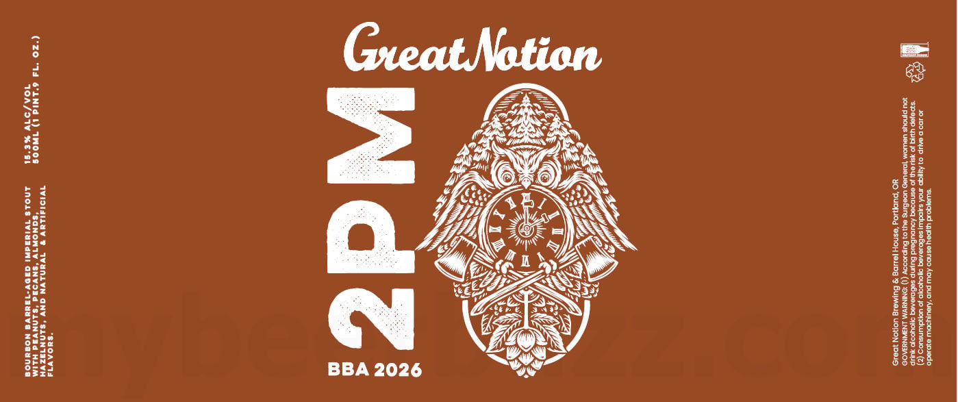 2026 Great Notion BBA 2026 2PM 500ml Bottles