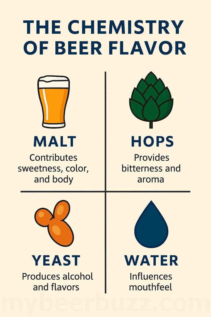 The Chemistry of Beer Flavor: How Malt, Hops, Yeast, and Water Interact to Create Unique Profiles