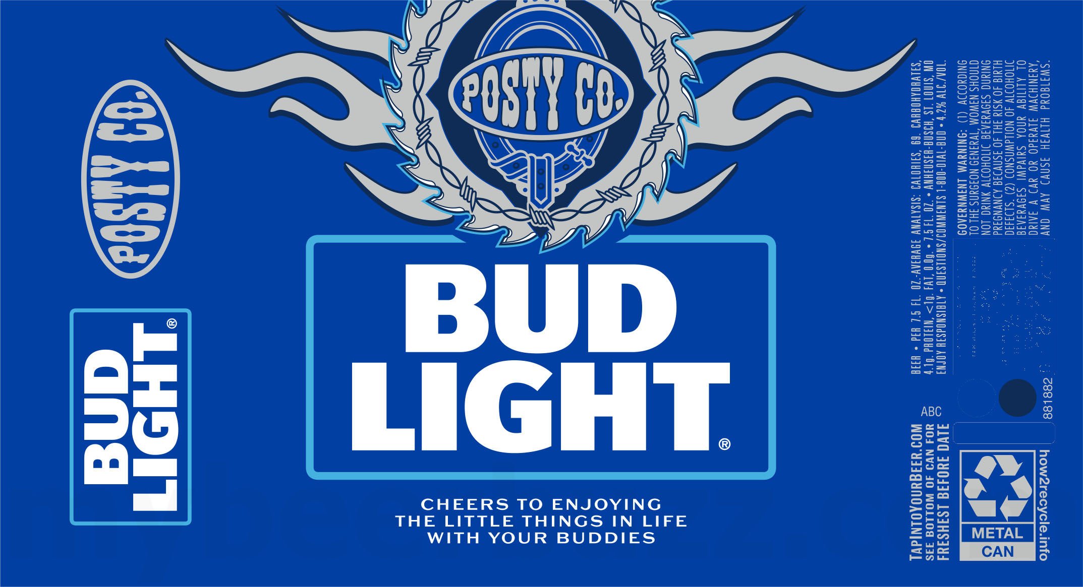2026 Bud Light Posty Co. 12-oz Cans
