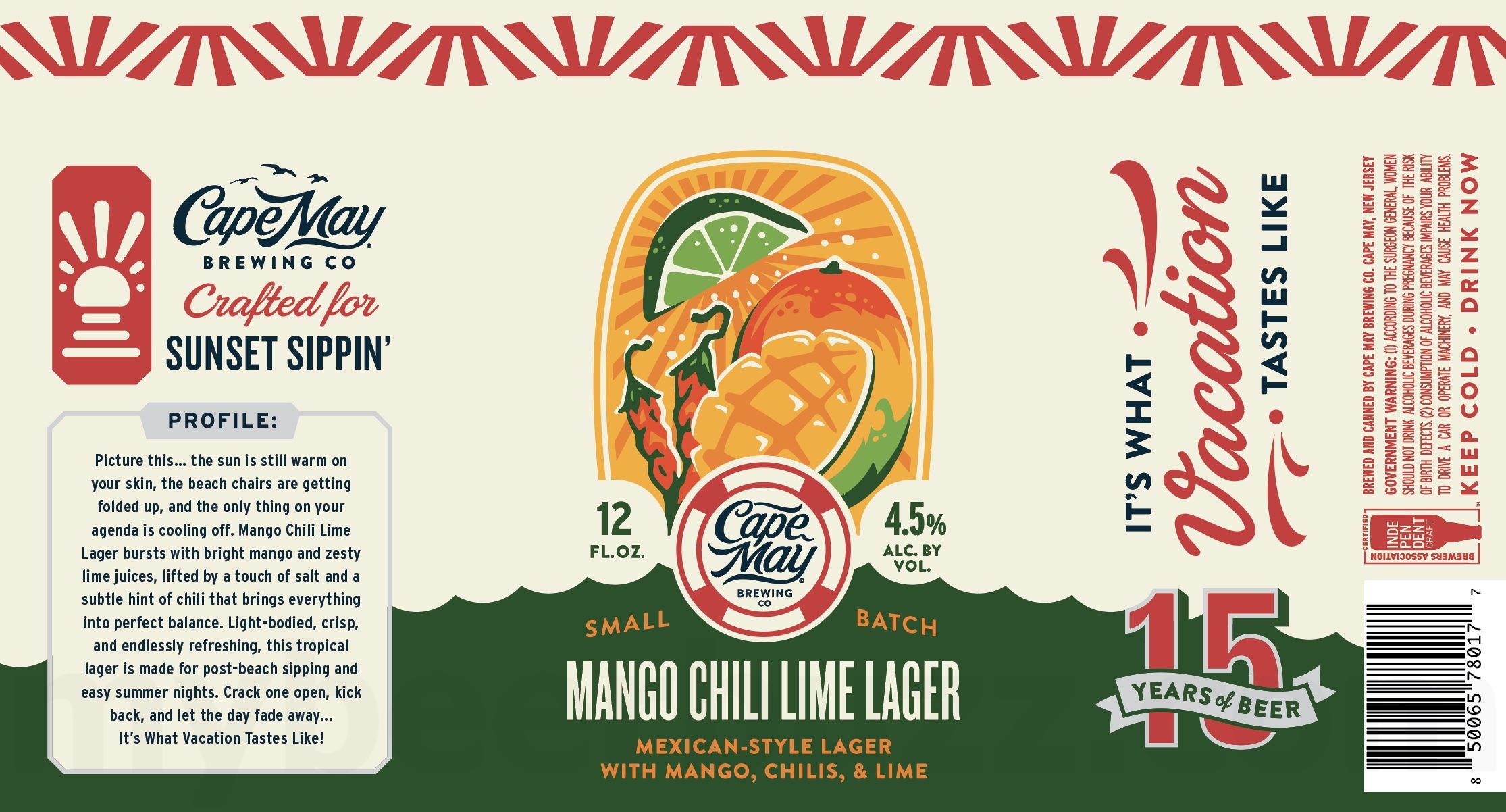 2026 Cape May Mango Chili Lime Lager 12-oz Cans