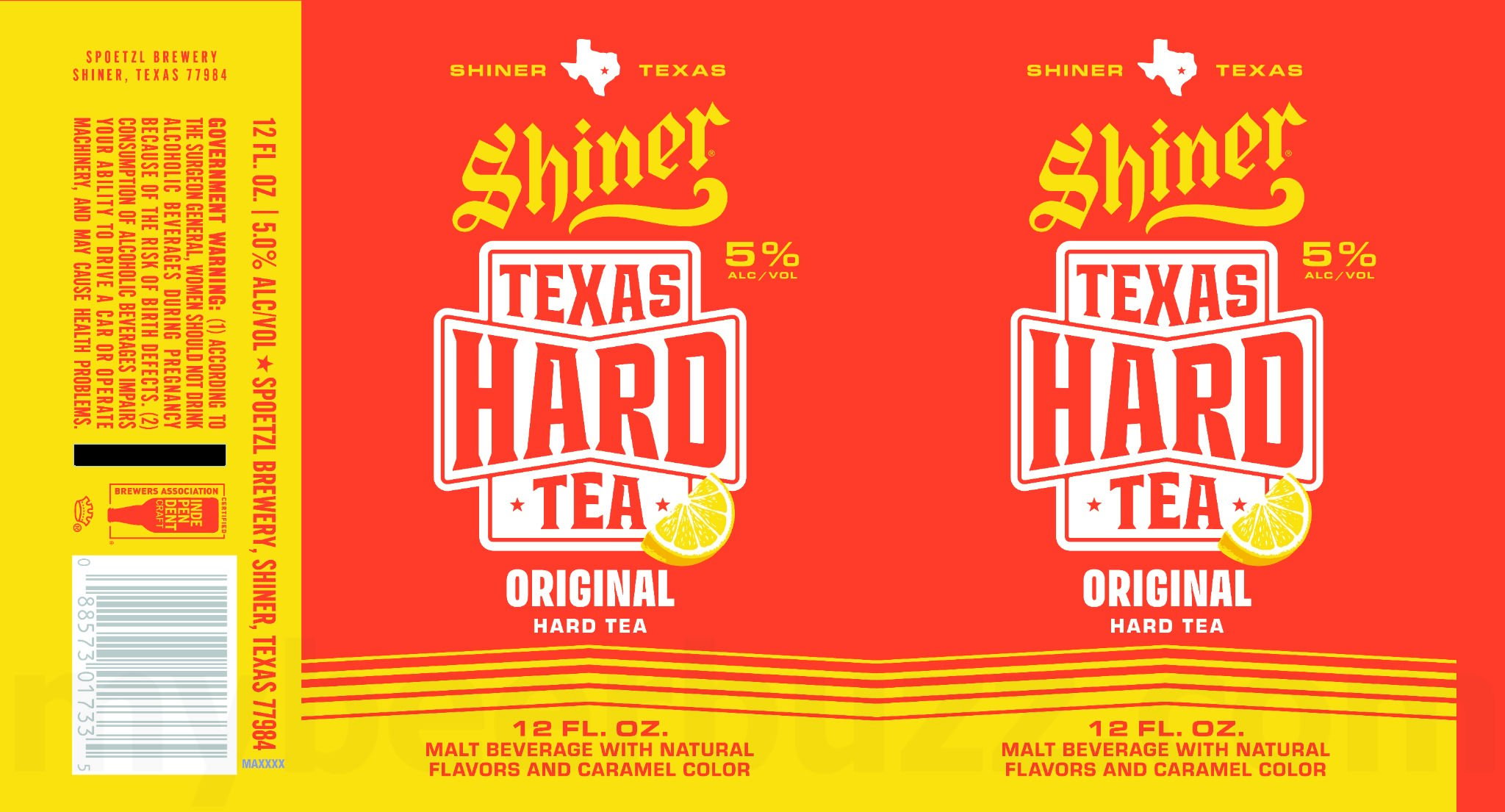 2026 Shiner Texas Hard tea 12-oz Cans