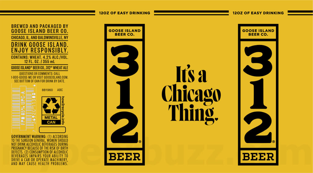 Goose Island Updating 312 Beer – It’s A Chicago Thing