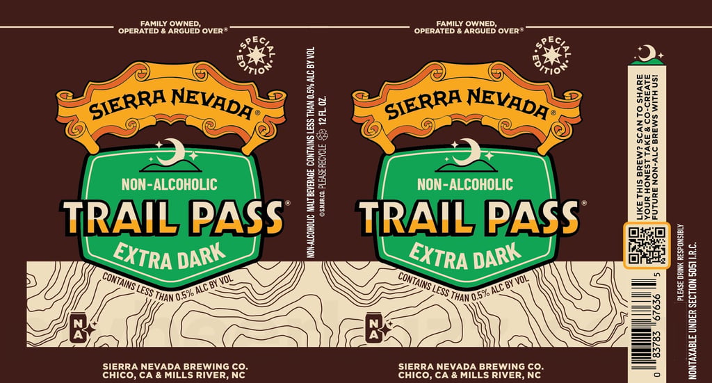 Sierra Nevada Adding Trail Pass Extra Dark Non-Alcoholic Cans