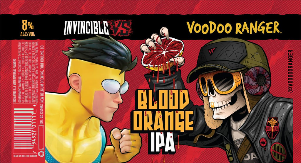 New Belgium Voodoo Ranger & Invincible TV Series Team Up For Blood Orange IPA