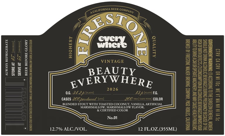 2025 Firestone Walker Beauty Everywhere 12-oz Bottles