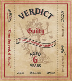 Dragon Distillery Verdict Guilty 6-Year Straight Bourbon Whiskey