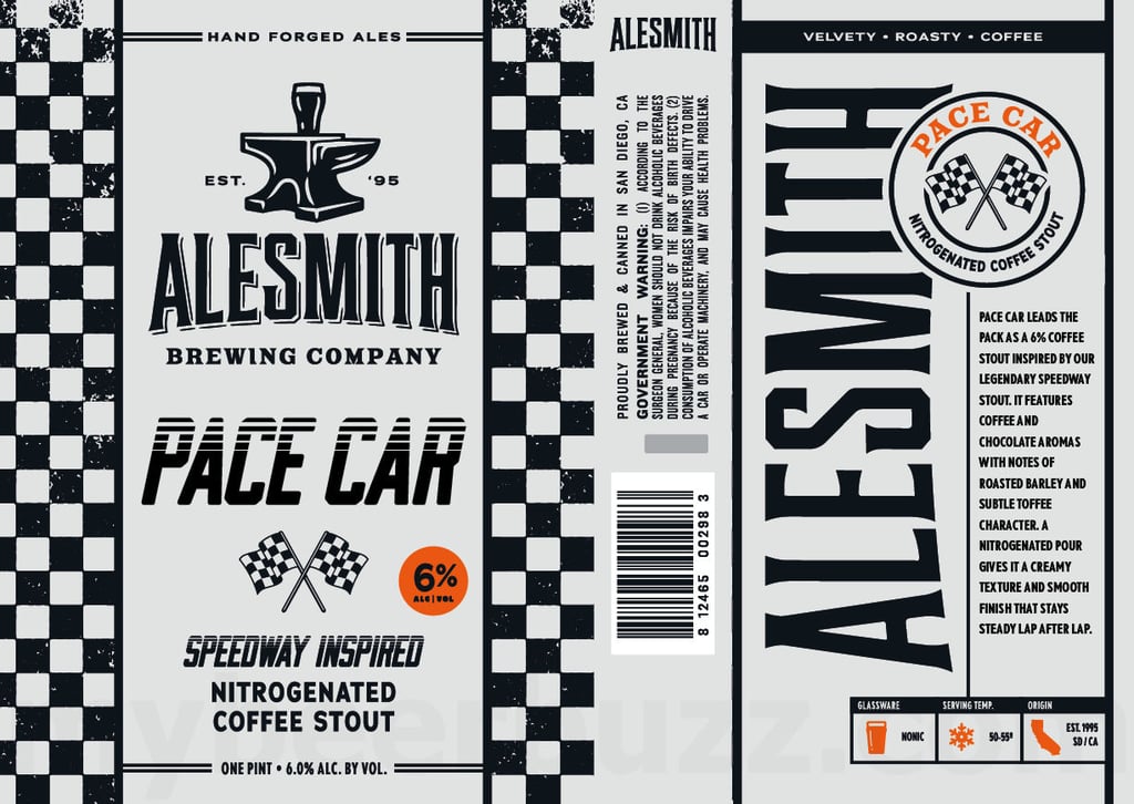 AleSmith Adding Pace Car Nitrogenated Coffee Stout