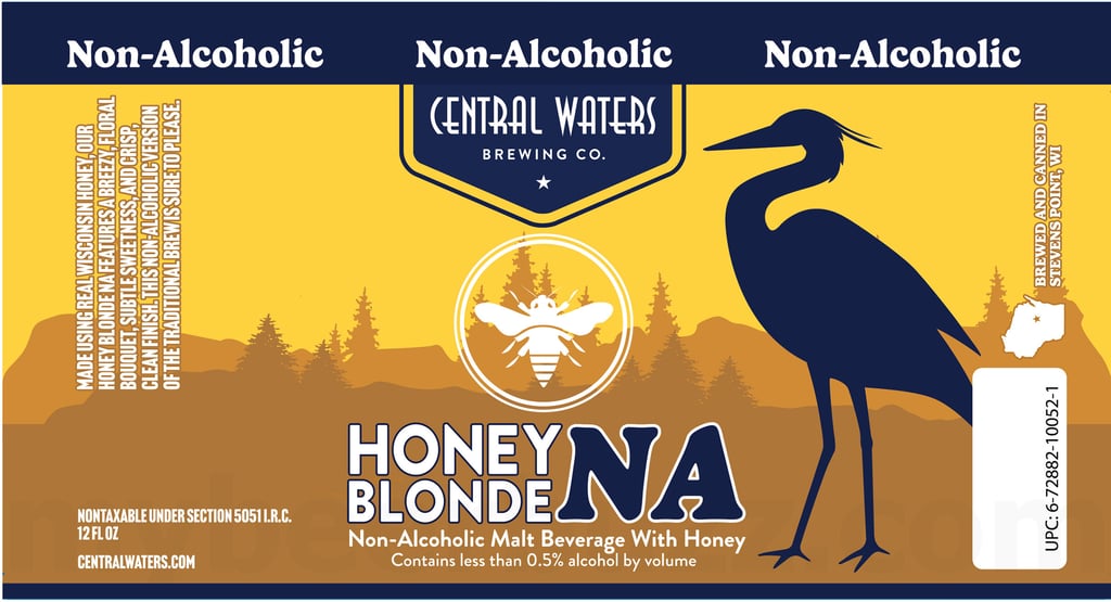 Central Waters Adding Honey Blonde NA Cans