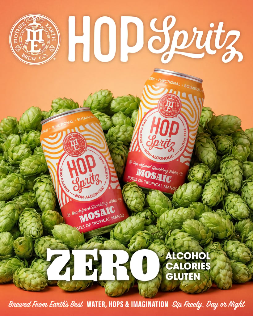 Mother Earth Brew Co. Steps Into the World of Non-Alcoholic Beverages with “Hop Spritz”
