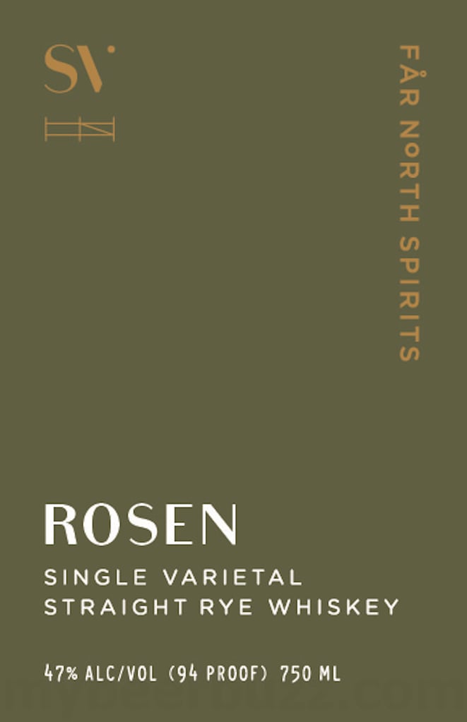 Far North Spirits Rosen Single Varietal Straight Rye Whiskey