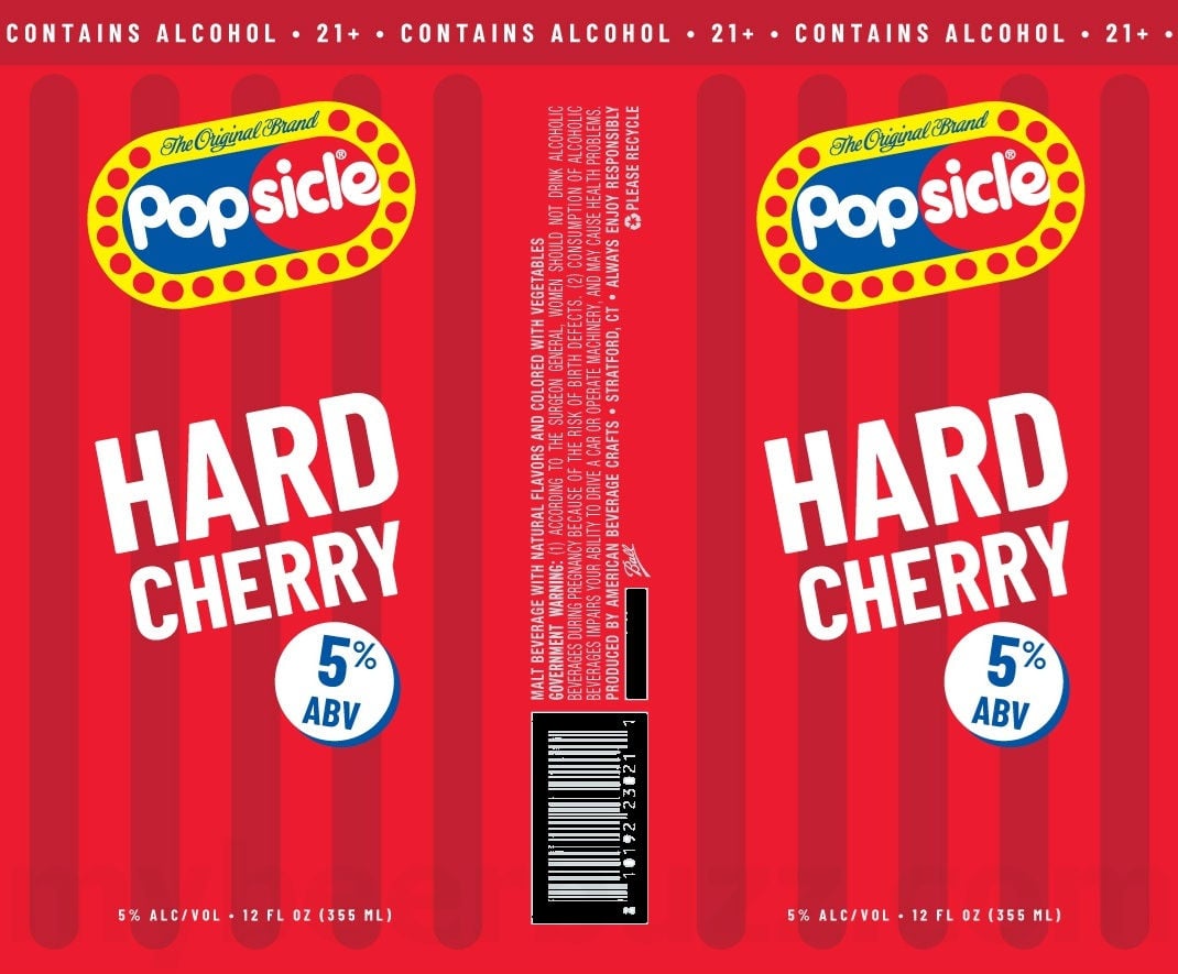 2026 Popsicle Hard Cherry 12-oz Cans