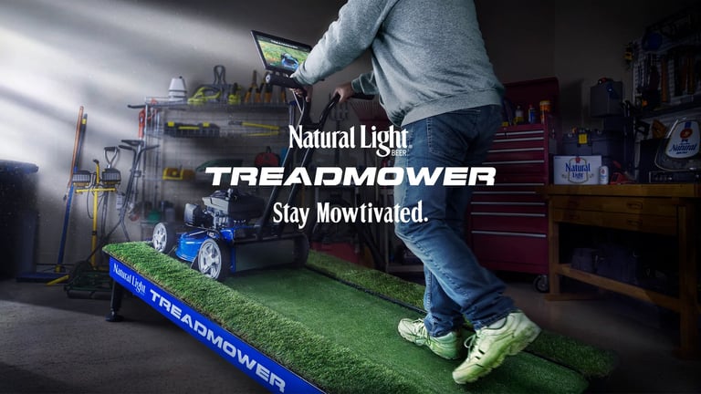 NATURAL LIGHT DEBUTS FIRST-OF-ITS-KIND ‘TREADMOWER’
