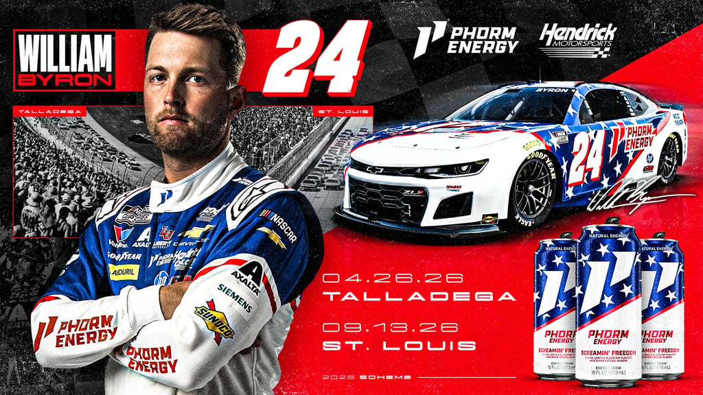 Phorm Energy Gears up for Big 2026, Adds Hendrick Motorsports’ Driver William Byron & Now Available In Over 59,000 Stores Nationwide