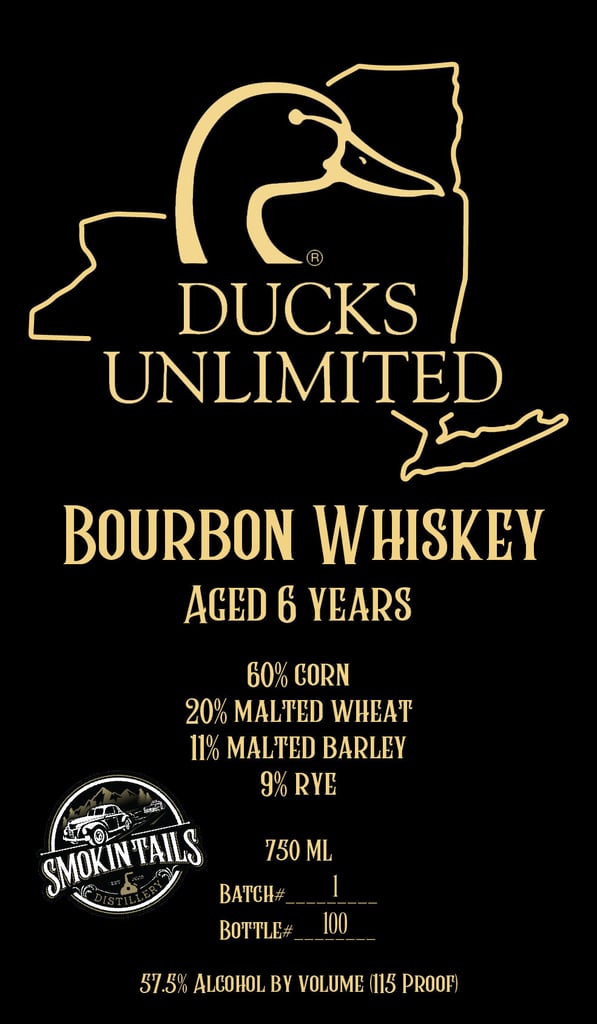 Smokin‘ Tails Distillery Ducks Unlimited 6 Year Bourbon Whiskey