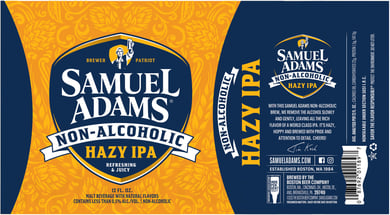 Samuel Adams Adding Non-Alcoholic Hazy IPA