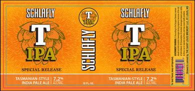 Schlafly Adding T IPA Special Release Tasmanian-Style IPA & West Coast Pilsner