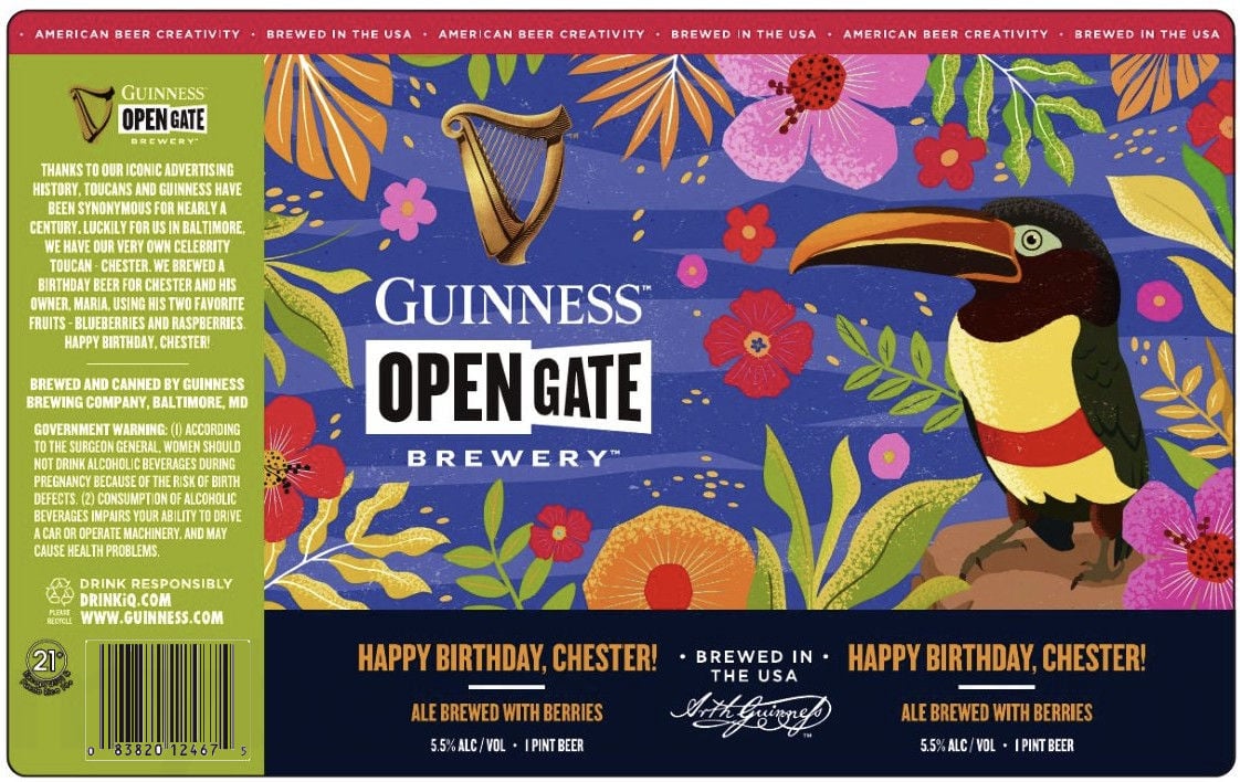 2026 Guinness Open Gate Happy Birthday Chester! 16-oz Cans