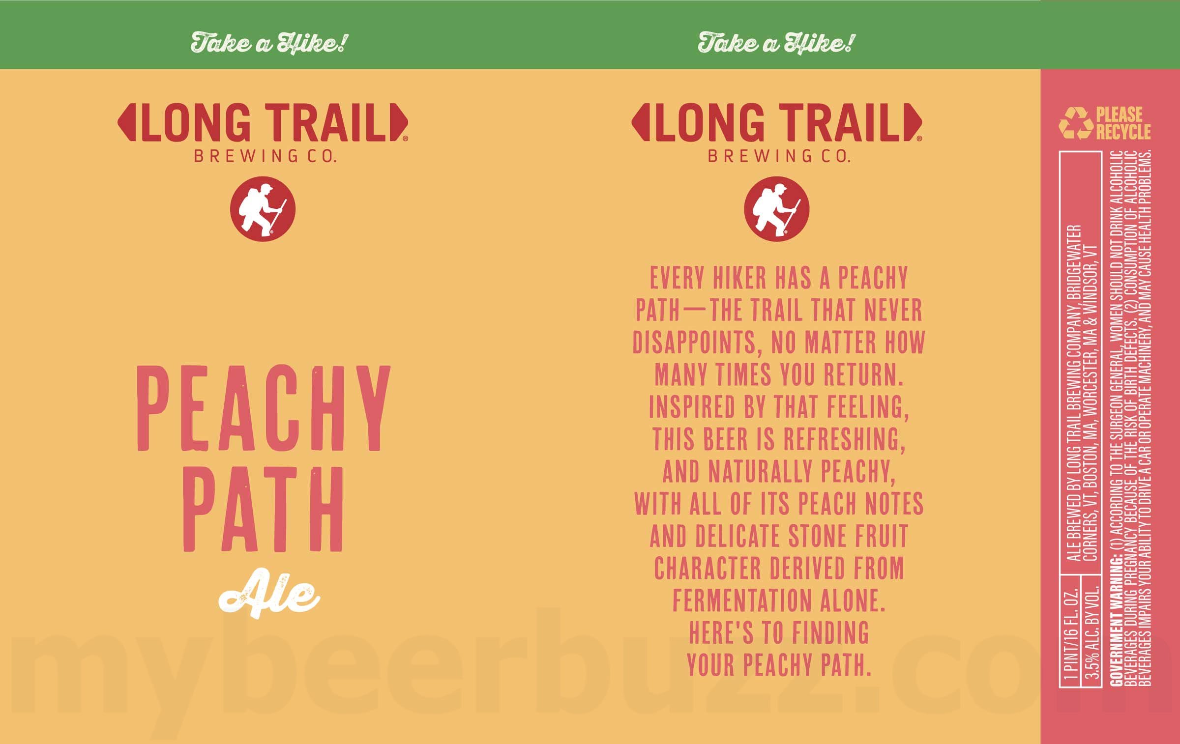 2026 Long Trail peachy Path Ale 16-oz Cans