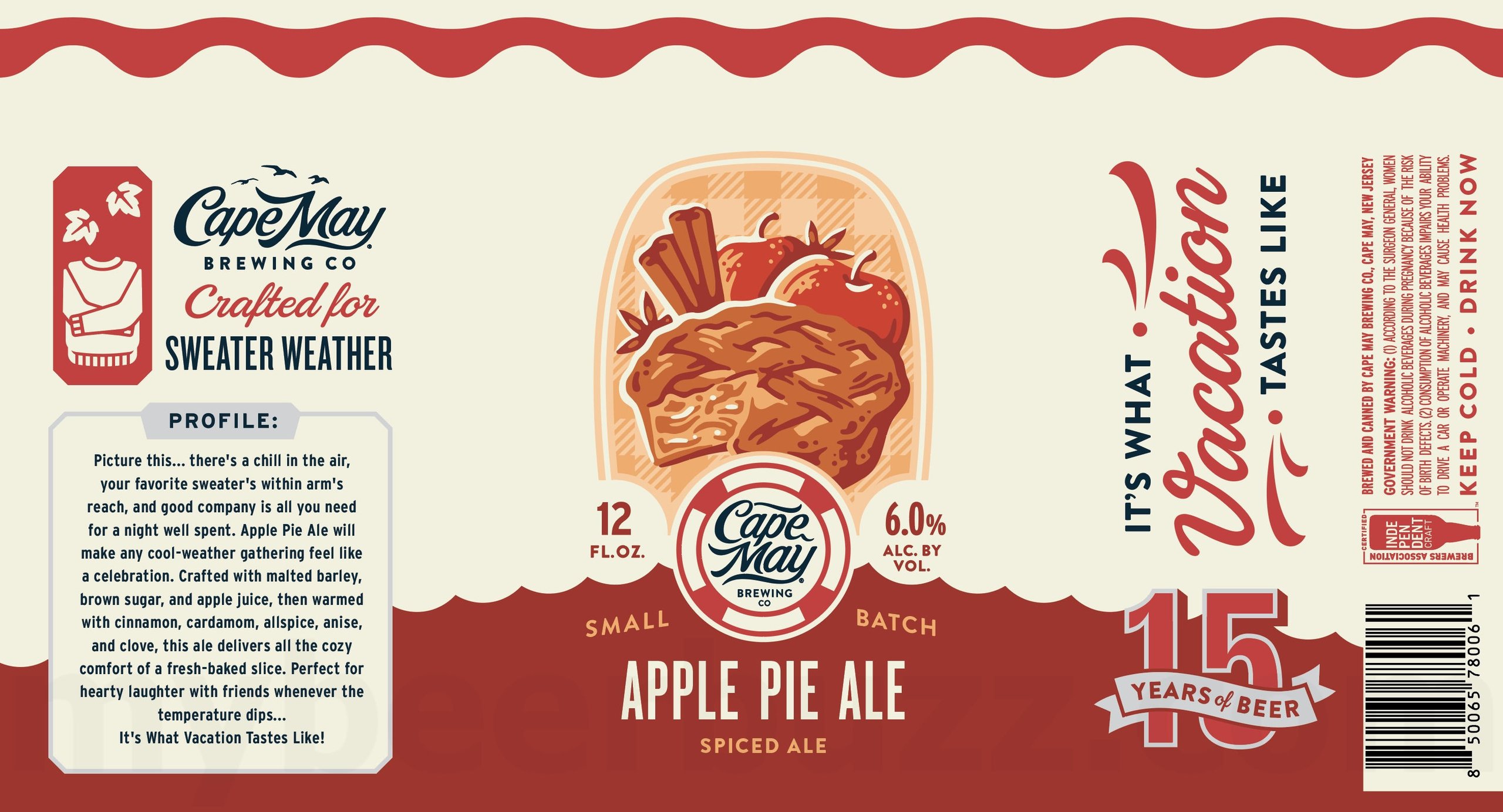 2026 Cape May Apple Pie Ale 12-oz Cans