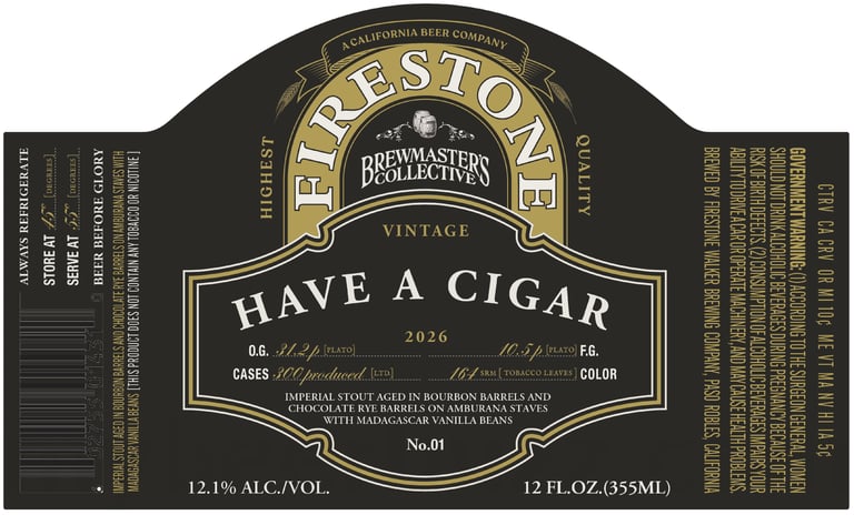 2026 Firestone Walker Have A Cigar 12-oz Bottles