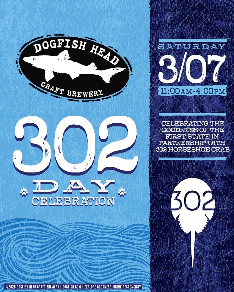 Dogfish Head & 302 Horseshoe Crab to Host Annual 302 Day Celebration