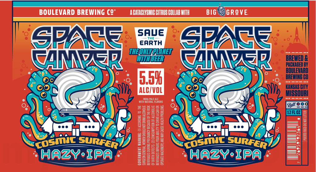 Boulevard Brewing & Big Grove Collaborate On Space Camper Cosmic Surfer