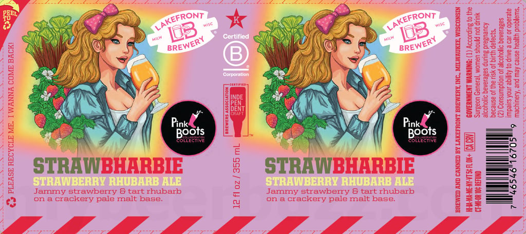 Lakefront Brewery Prepares 2026 Pink Boots Society Collaboration: Strawbharbie Strawberry Rhubarb Ale