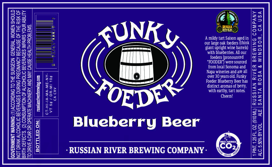 Russian River Working On Funky Foeder Blueberry Beer