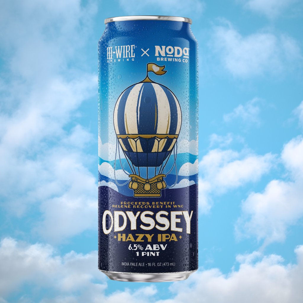Hi-Wire Brewing and NoDa Brewing to Release Odyssey IPA Benefitting Western North Carolina’s Continued Hurricane Recovery in March