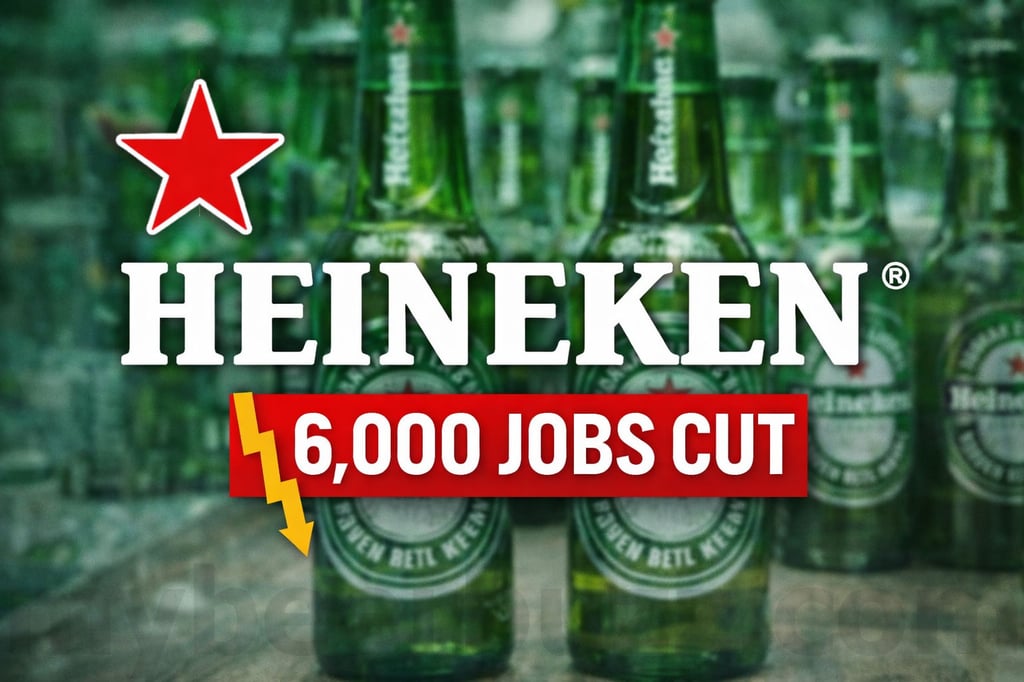 Heineken Cutting 6,000 Jobs Amid Shrinking Beer Consumption