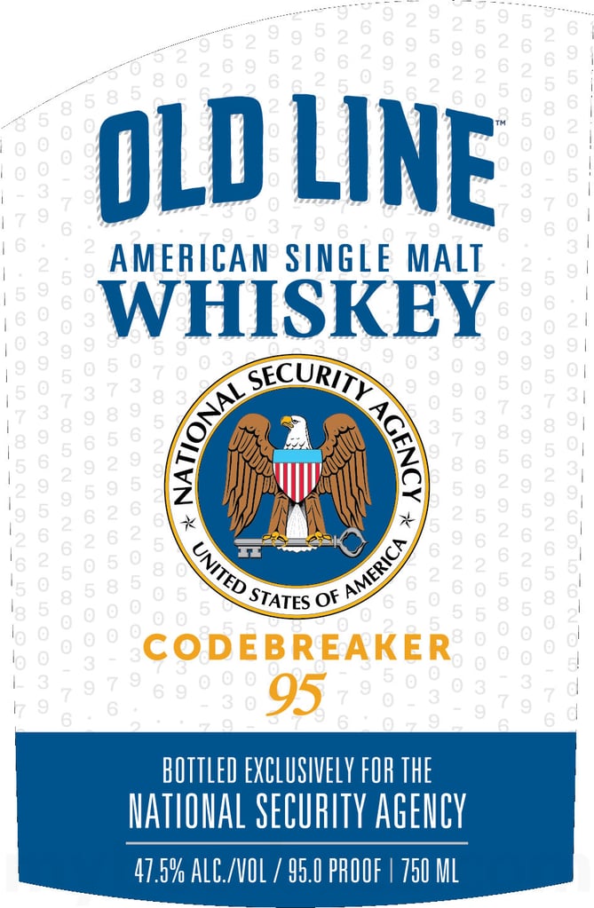 Old Line American Single Malt Whiskey Codebreaker 95 Bottled Exclusively For The National Security Agency